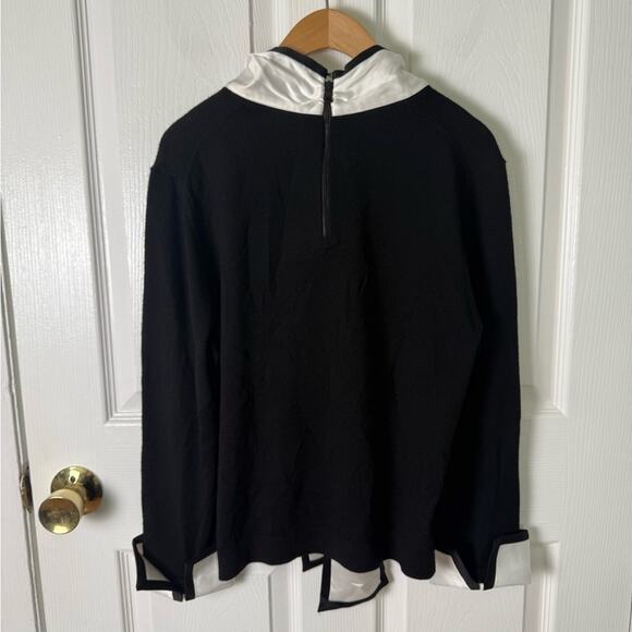 Alice + Olivia Zani Bow Collar Sweater XL - Picture 7 of 11